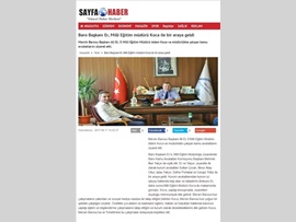 BASINDA BARO (Milli Eğitim Müdürlüğü ziyareti) 18.08.2017