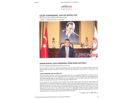 Mersin Barosu çiçek göndermek yerine bağış yapıyor