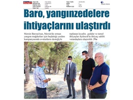 Mersin Barosu, Aydıncık'ta yangınzedelere ihtiyaçlarını ulaştırdı