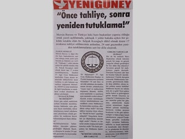 BASINDA BAROMUZ (Tutuklu Avukatlara Barolardan Tepki)
