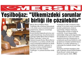 BASINDA BAROMUZ (Yeşilboğaz: "Ülkemizin Sorunlarını El Birliğiyle Çözebiliriz")