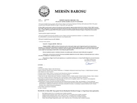 MERSİN BAROSU 2020-2022 YILI OLAĞAN GENEL KURUL İLANI VE GÜNDEM