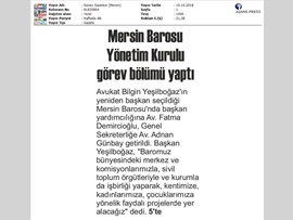 BASINDA BAROMUZ (Yönetim Kurulu Görev Bölümü Yaptı)
