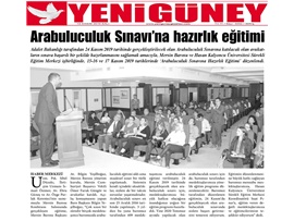 BASINDA BAROMUZ (Mersin Barosu Arabuluculuk Sınavına Hazırlık Eğitimi Düzenledi)