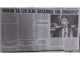 BASINDA BAROMUZ (Yeşilboğaz: "Hukuk karnemiz kırık")