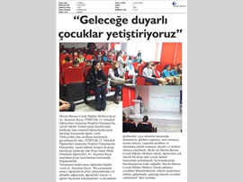 BASINDA BAROMUZ (Çocuk Hakları Merkezimiz Öğrencilere Proje Eğitimi Verdi)
