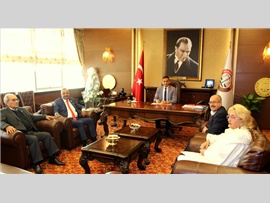 ZİYARET - MERSİN KIZILAYI ŞUBE BAŞKANI, BAŞKANIMIZI MAKAMINDA ZİYARET ETTİLER
