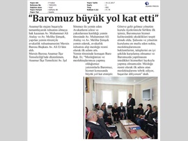 BASINDA BAROMUZ (Anamur'da Yemin Töreni Yapıldı)