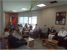 TARSUS CUMHURİYET BAŞSAVCISI TİRYAKİ VE KOMİSYON BAŞKANI KOÇ’TAN TARSUS BARO ODASINA ZİYARET