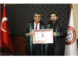 33 STAJYER AVUKATIMIZ YEMİN EDİP CÜBBE GİYDİ