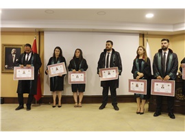 STAJYER AVUKATLARIMIZ, AVUKATLIK RUHSATNAMELERİNİ ALDI