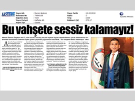 BASINDA BAROMUZ (Baro Bşk. Er: "Bu Vahşete Sessiz Kalamayız)