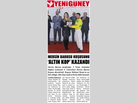 BASINDA BAROMUZ (Mersin Barosu Koşusunu Altın Kop Kazandı)