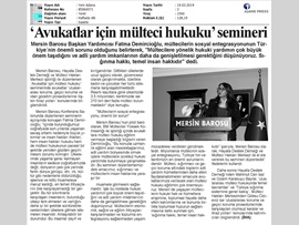 BASINDA BAROMUZ (Avukatlar İçin Mülteci Hukuku Semineri)