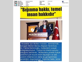 BASINDA BAROMUZ (Avukatlar İçin Mülteci Hukuku Semineri)