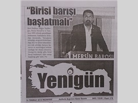 BASINDA BAROMUZ (Srebrestina Katliamı Kınama)