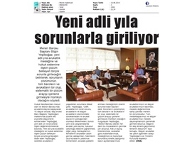 BASINDA BAROMUZ (Yeşilboğaz; "Yeni Adli Yıla Çözüm Bekleyen Sorunlarla Giriyoruz")
