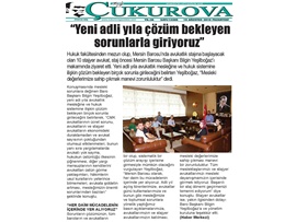 BASINDA BAROMUZ (Yeşilboğaz; "Yeni Adli Yıla Çözüm Bekleyen Sorunlarla Giriyoruz")