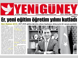 BASINDA BARO (Başkanımızın Yeni Eğitim Öğretim Yılı Mesajı) 19.09.2017