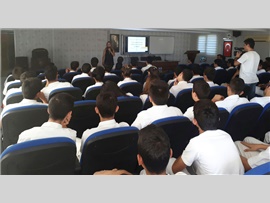 LİSE ÖĞRENCİLERİ  “SUÇ SAYILAN DAVRANIŞLAR” KONUSUNDA EĞİTİLİYOR