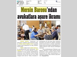 BAROMUZDA MUHARREM AYI NEDENİYLE AVUKATLARIMIZA AŞURE İKRAMI YAPILDI
