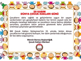 DÜNYA ÇOCUK HAKLARI GÜNÜ