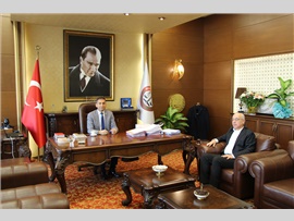 ZİYARET- Gradi Reklam Müdürü Sayın;Ali GÖK, Başkanımızı Makamında Ziyaret etti.
