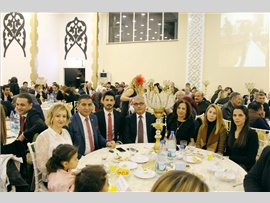 “GENÇ ÇİFTİMİZE ÖMÜR BOYU MUTLULUKLAR DİLİYORUZ”