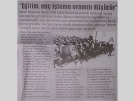 BASINDA BAROMUZ (Av. Tülay Sevgi Can: 'Eğitim Suç Oranını Düşürür'