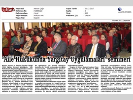 BASINDA BAROMUZ (Aile Hukukunda Yargıtay Uygulamaları Semineri)