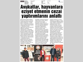 BASINDA BAROMUZ (Hayvan Hakları Komisyonumuz, Hayvanlara Eziyet Etmenin Cezai Yaptırımlarını Anlattı)