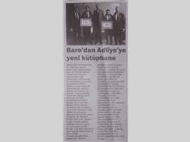 BASINDA BAROMUZ (Baromuzun Yeni Kütüphanesi Bugün Açılıyor)
