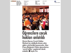 BASINDA BAROMUZ (Av. Ayşesu Kaya, Öğrencilere Çocuk Haklarını Anlattı)