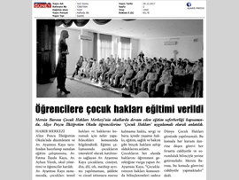 BASINDA BAROMUZ (Av. Ayşesu Kaya, Öğrencilere Çocuk Haklarını Anlattı)