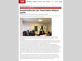 BASINDA BAROMUZ (Suriyeli Mültecilere Temel Haklar Atölyesi Yapıldı)