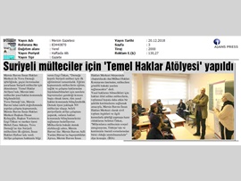 BASINDA BAROMUZ (Suriyeli Mültecilere Temel Haklar Atölyesi Yapıldı)