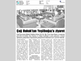BASINDA BAROMUZ (Çağ Üniversitesi'nden Baro Başkanımıza Ziyaret)