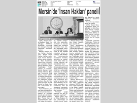 BASINDA BAROMUZ (Mersin Barosu İnsan Hakları Paneli Düzenledi)