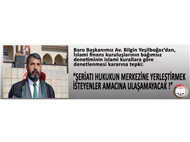 YEŞİLBOĞAZ: “TÜRKİYE HUKUK DEVLETİDİR, ŞERİAT YÖNETİMİNE GEÇİT VERMEYECEĞİZ”
