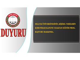 KİŞİSEL VERİLERİN KORUNMASI KANUNU UZAKTAN EĞİTİM BAŞVURULARI BAŞLADI