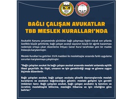 TBB MESLEK KURALLARINDA DEĞİŞİKLİĞE GİDİLDİ