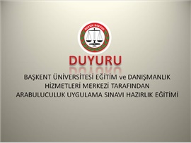 Başkent Üniversitesi Eğitim ve Danışmanlık Hizmetleri Merkezinden