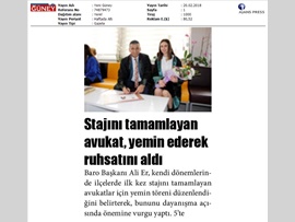 BASINDA BAROMUZ (İlçelerde İlk  Kez Yemin Töreni Düzenleniyor)