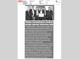 BASINDA BAROMUZ (İlçelerde İlk  Kez Yemin Töreni Düzenleniyor)