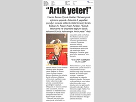 BASINDA MERSİN BAROSU (Av. Ruşen Ayşen Ayılgan: Artık Yeter ! ")