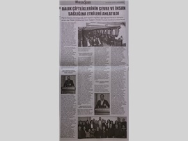 BASINDA BAROMUZ (Balık Çiftliklerinin Çevre ve İnsan Sağlığına Etkileri Konulu Konferans Düzenlendi)
