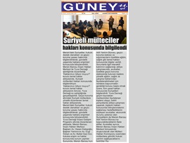 BASINDA BAROMUZ (Suriyeli Mültecilere Hakları Anlatıldı)