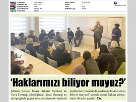 BASINDA BAROMUZ (Suriyeli Mültecilere Hakları Anlatıldı)