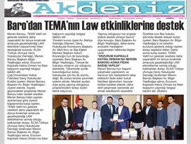 BASINDA BAROMUZ (Mersin Barosu Adına Fidan Bağışı)