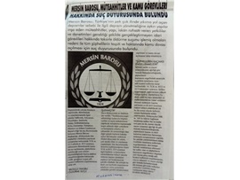 Mersin Barosu müteahhitler hakkında suç duyurusunda bulundu